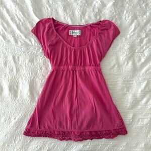 Vintage American Eagle Pink Babydoll Top